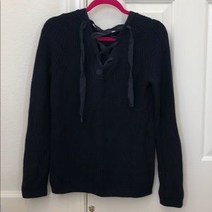 Banana Republic lace up sweater